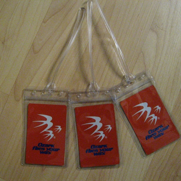 ✈️ Ozark Airlines Vintage Airline Luggage Tag Set (3) - Picture 2 of 5